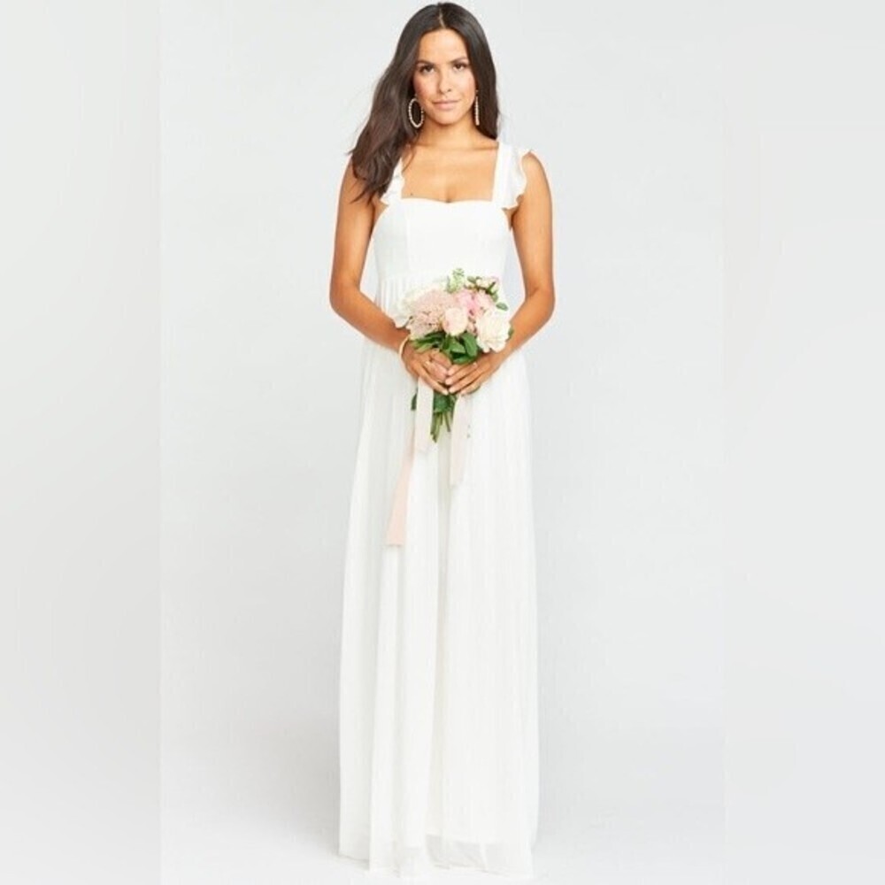 show me your mumu june bridal maxi dress
